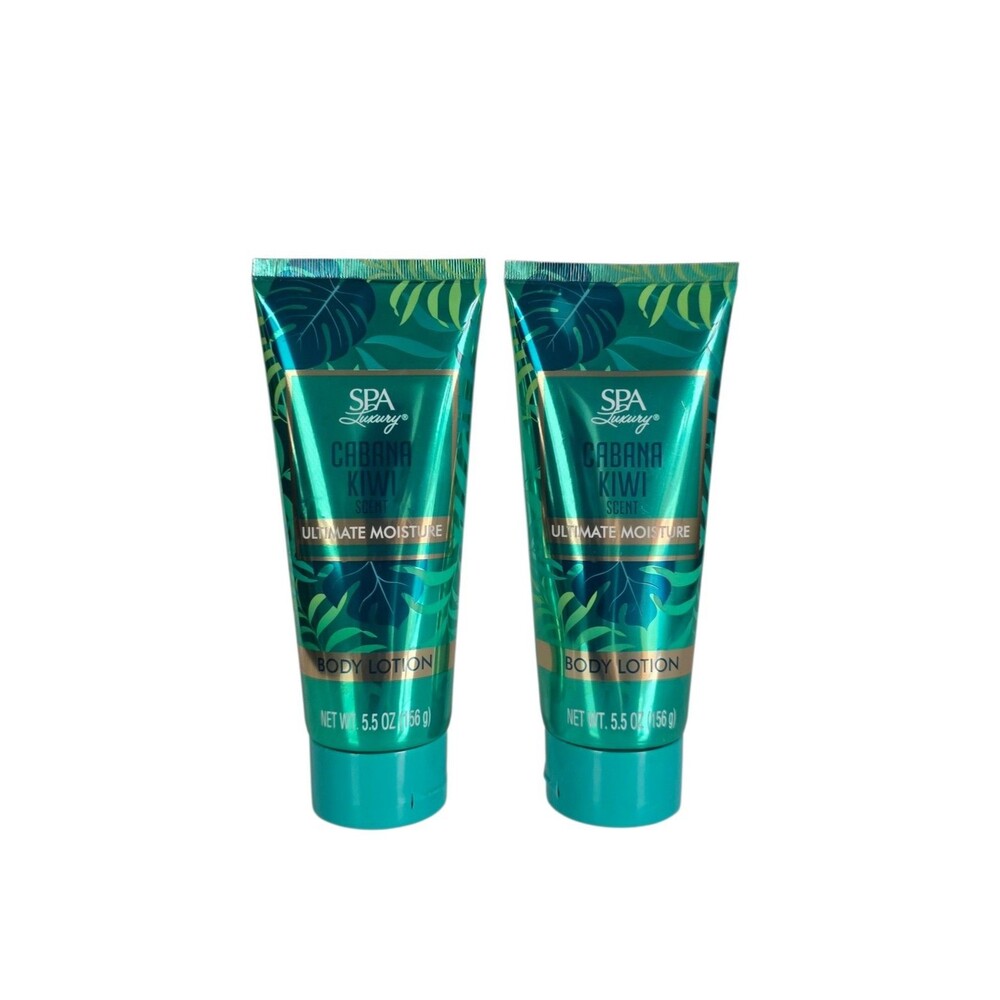 Spa Luxury Cabana Kiwi Scent Ultimate Moisture Body Lotion 5.5 oz ~2pk